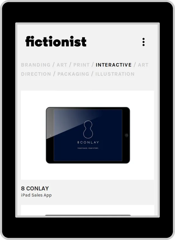Tablet view